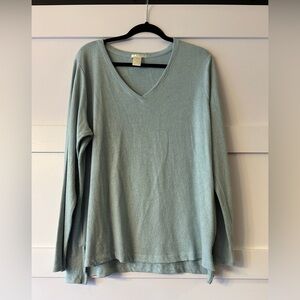 Marty J Light Blue V-Neck Sweater